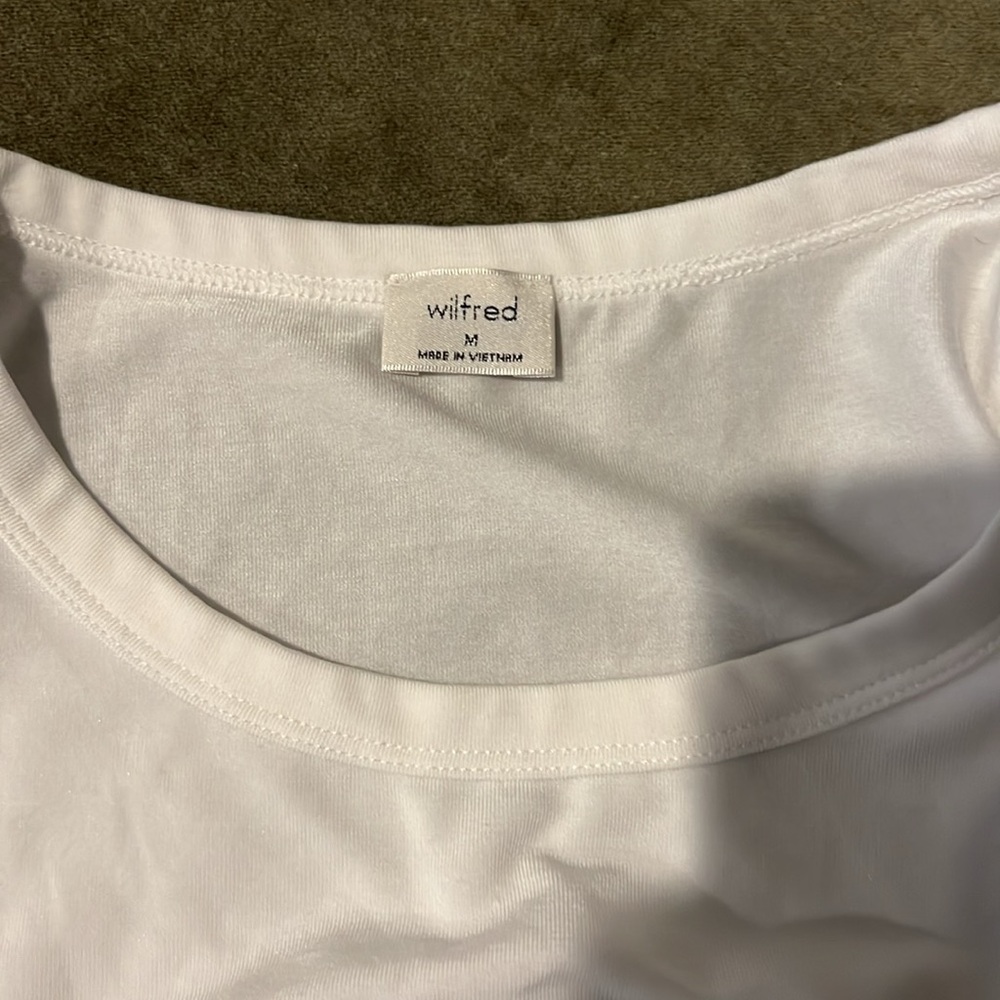 Aritzia Wilfred Side Tie-Detail Top Size M - Picture 2 of 5